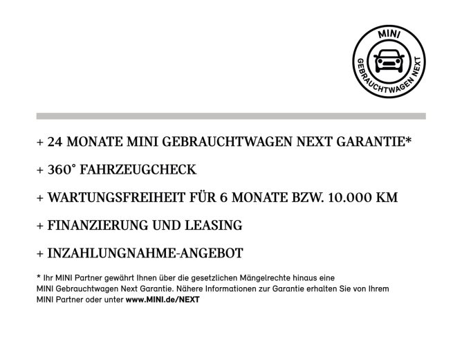 MINI One 3-Türer Pano.Dach JCW Klima PDC